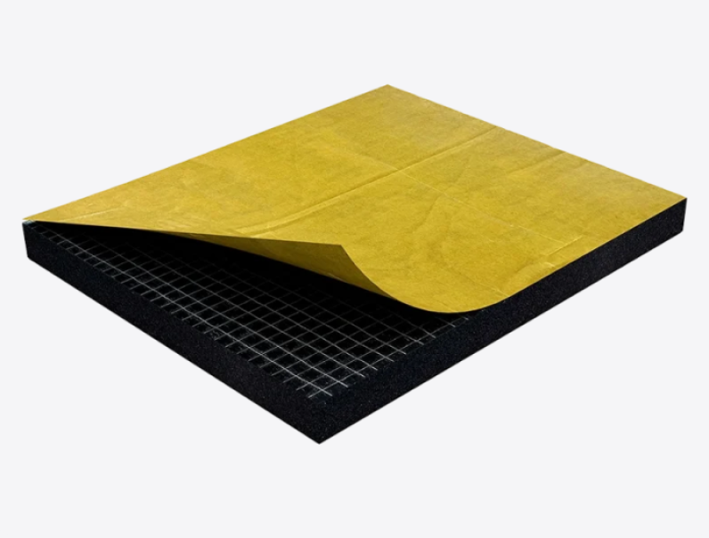 tappetino epdm adesivo nero per zavorre 130x108 spessore 10 mm