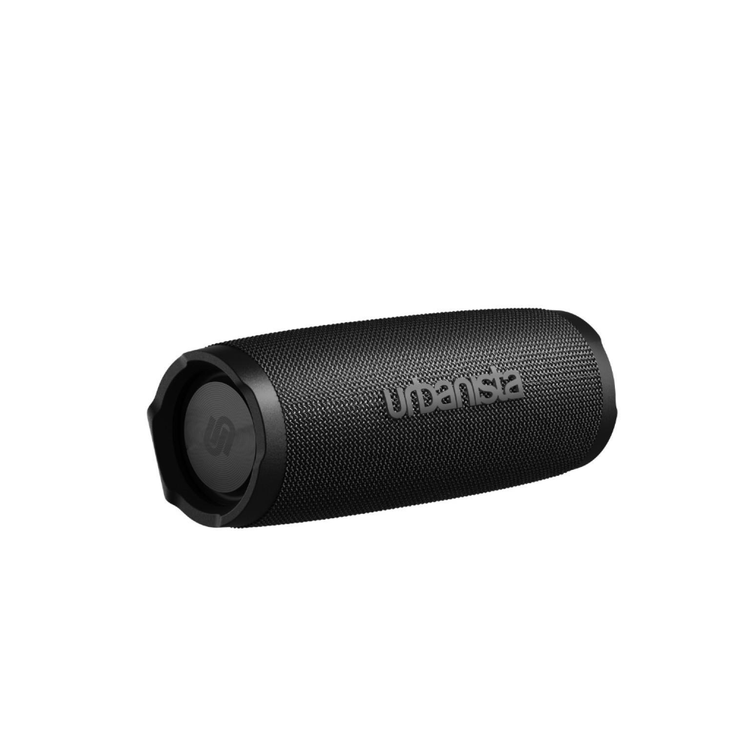 speaker musicale wireless portatile nero in posizione orizzontale