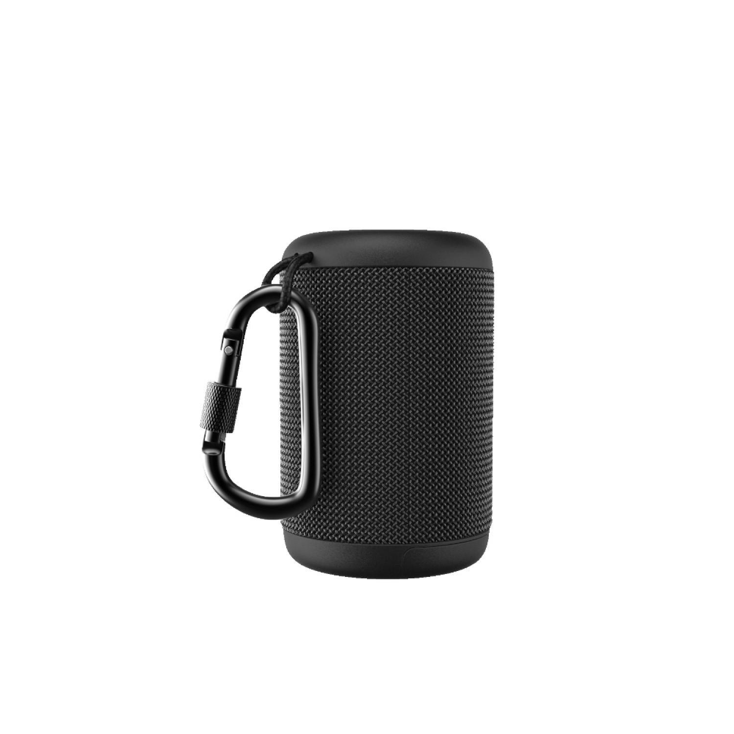 altoparlante bluetooth portatile nero con moschettone compatto Memphis 5W