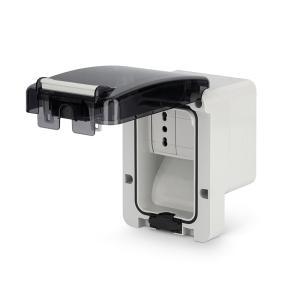 Presa bipasso 2p t 16a parete con coperchio  137.6503