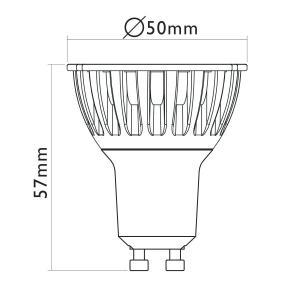 Faretto led gu10   evo_highoutput 6,5w 2700k luce calda - 21764