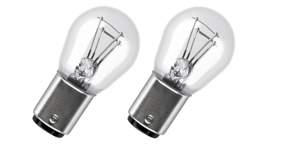 lampada auto ausiliaria lunga durata p21 5w ledvance attacco bay15d confezione doppia