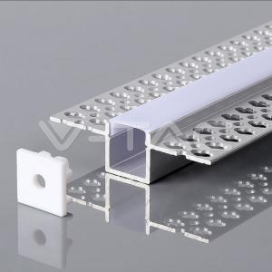 Profilo in alluminio  vt-8201 per strisce led 2m - 23173