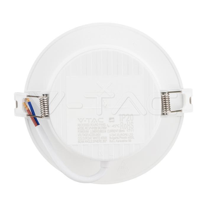 Mini Pannello LED V-TAC 6W Rotondo da Incasso 4000K VT-61006 - 78591 02