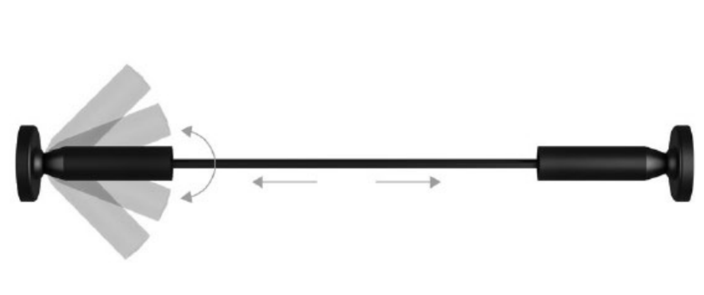 schema montaggio a parete sistema fissaggio strip led orientabile