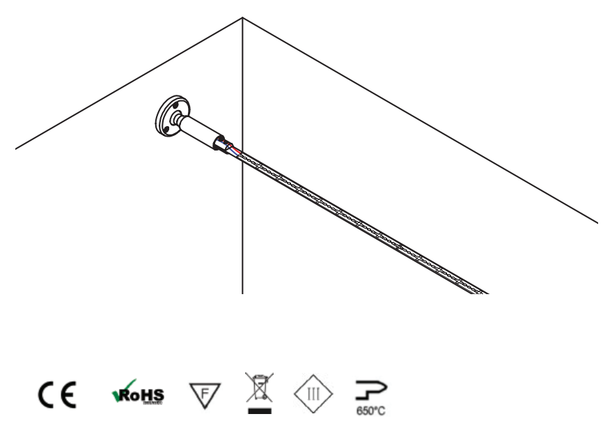 icone conformita ce rohs sistema fissaggio strip led