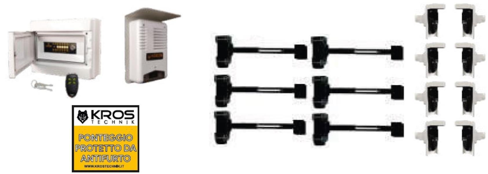Kit Allarme per Ponteggi Kros Technik 1 facciata con Sirena 12- 09021EDIL 01