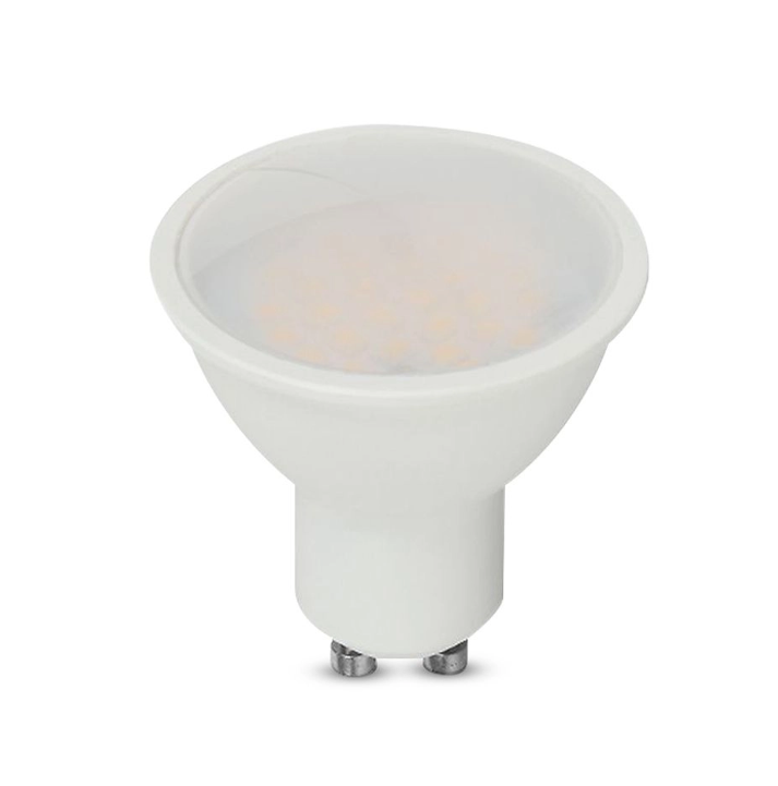Faretto LED GU10 V-tac 10W 6500K con Copertura Satinata Fascio Ampio 110u00b0 - 218801 02
