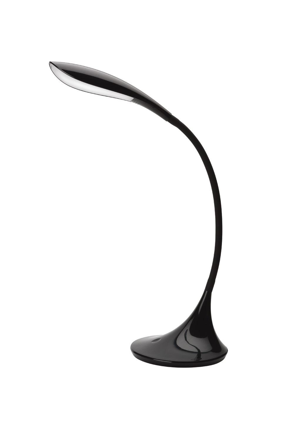 lampada da tavolo led nera con diffusore orientabile perenz lampada da tavolo led per interni nera con diffusore orientabile perenz