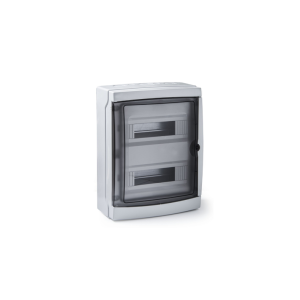 Centralino da parete 26 moduli ip  rs3926-t trasparente grigio