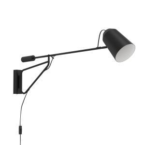 Applique  loreto 1 da parete con attacco e27 nera - 900614
