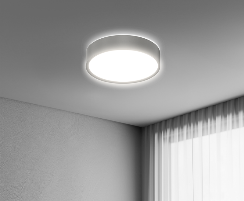 Plafoniera LED Century Blanca Luxe grigio 24W Luce Selezionabile 3000K/4000K/6500K - BCL-2440GR 01