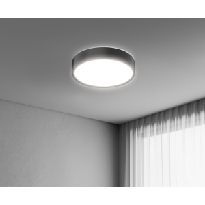 Plafoniera led  blanca luxe nera 24w luce selezionabile 3000k/4000k/6500k - bcl-2440ne