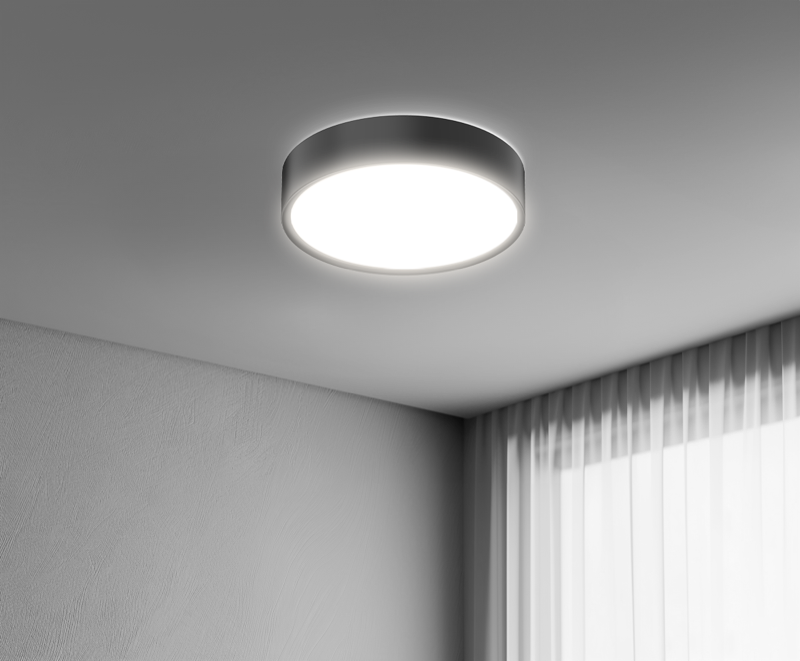 Plafoniera LED Century Blanca Luxe nera24W Luce Selezionabile 3000K/4000K/6500K - BCL-2440NE 01