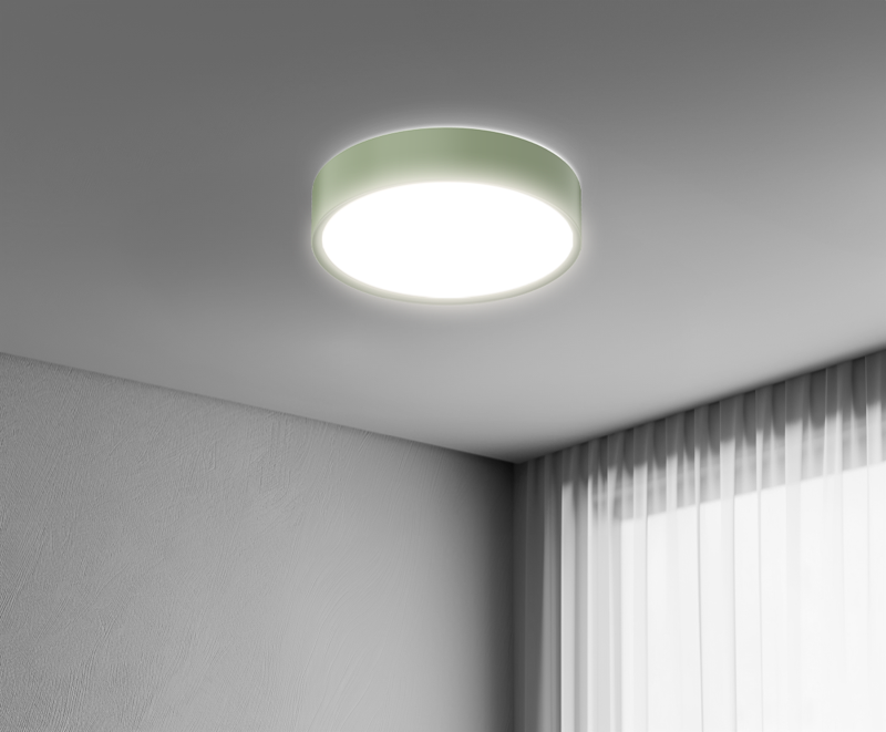 Plafoniera LED Century Blanca Luxe verde 24W Luce Selezionabile 3000K/4000K/6500K - BCL-2440VE 01