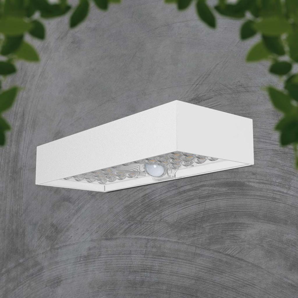Lampada LED V-tac da Muro 6W Con Pannello Solare e Sensore PIR Colore Bianco 4000K - 10308 03