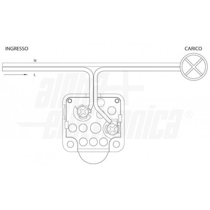 schema collegamento elettrico interruttore porte armadi alpha elettronica 33003901b contatti spst vite