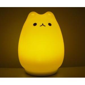Lampada led notturna rgb a forma di gatto morbida igz241g