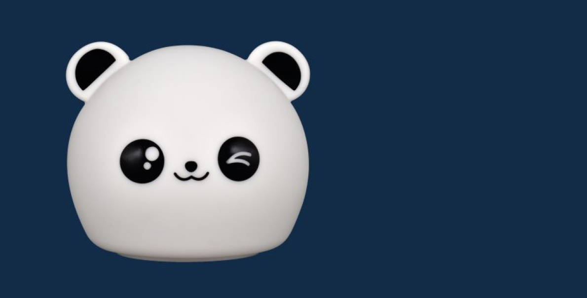 lampada led panda morbida per cameretta bambini illuminazione notte