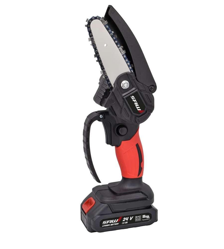 mini sega elettrica a catena senza fili 24v con batteria