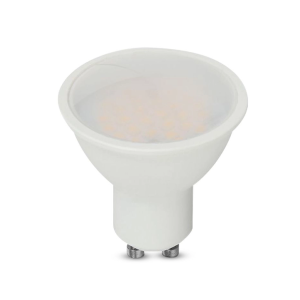 Faretto led gu10  10w 4000k con copertura satinata fascio ampio 110° - 218791