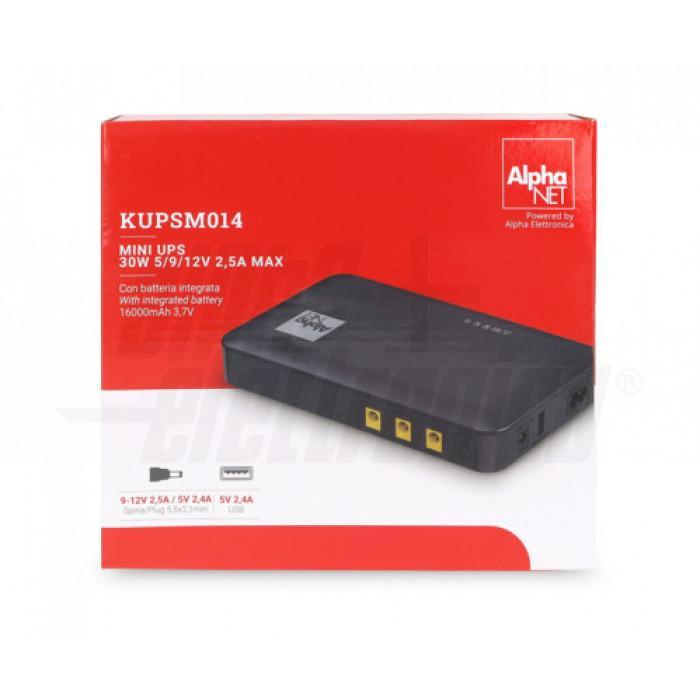 confezione mini ups alpha elettronica 30w specifiche tecniche batteria integrata multipresa