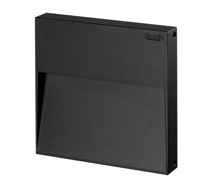 segnapasso led da esterno antracite da parete 175x175