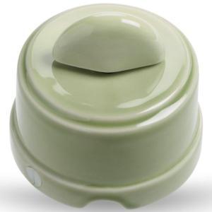 Interruttore deviatore rotativo verde lucido ip20 ø70x65mm  - sx110.v