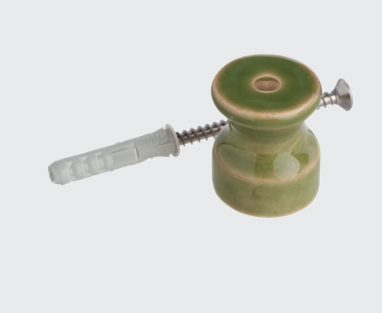 scheda isolatori vite tassello finitura verde lucido sx01200v 20 mm 25 pezzi