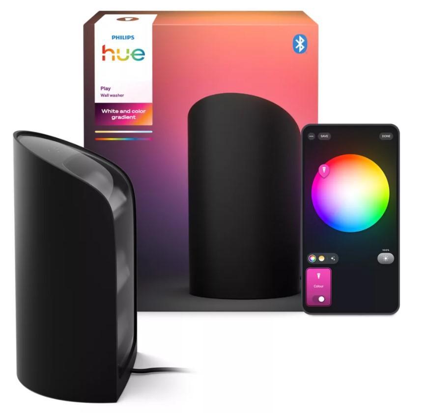 Lampada Smart Philips Hue Play Wall Washer nera White & Color Ambiance - 38599300 01