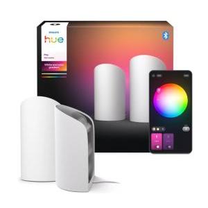 2 lampade smart philips hue play wall washer bianca white & color ambiance - 38599300
