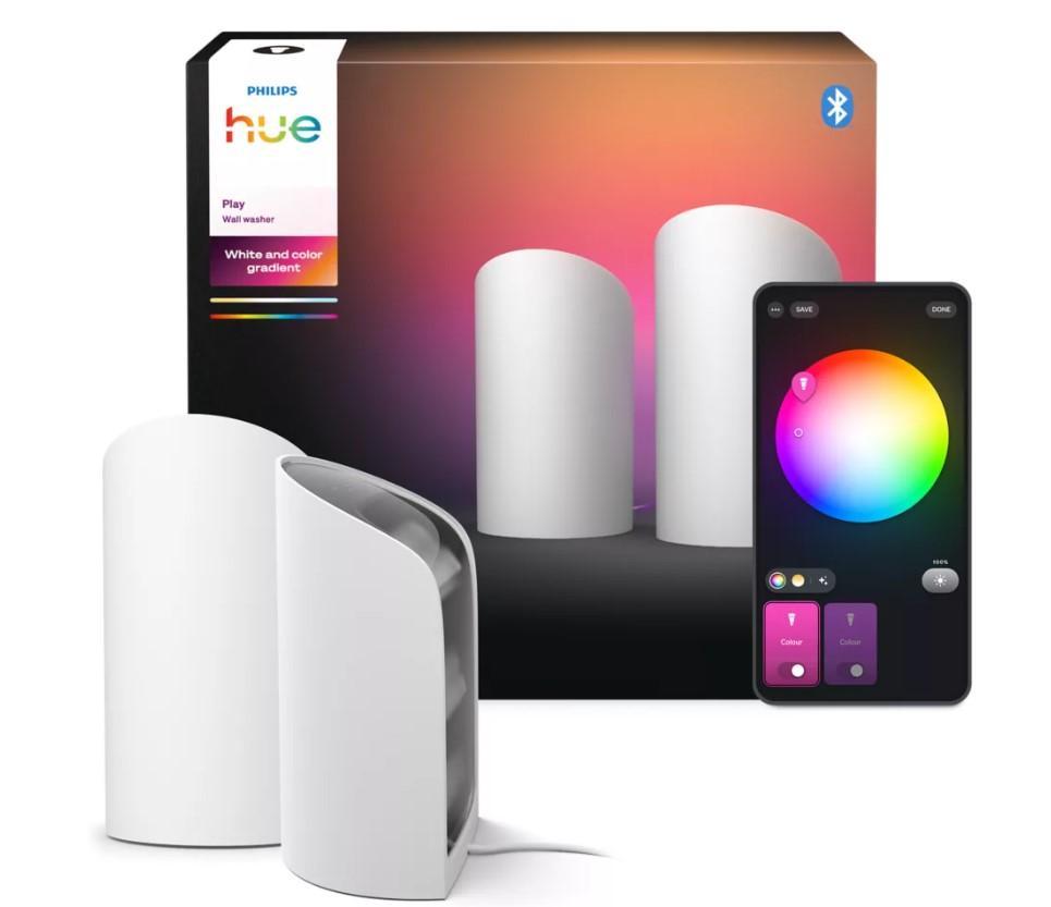 2 Lampade Smart Philips Hue Play Wall Washer bianca White & Color Ambiance - 38599300 01