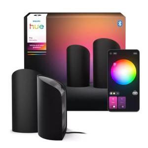 2 lampade smart philips hue play wall washer nera white & color ambiance - 38599300