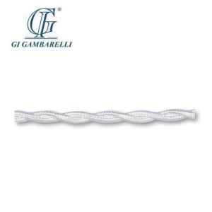 Cavo elettrico  trecciato bianco 3x0,75mm² 3 metri - 10007.b3