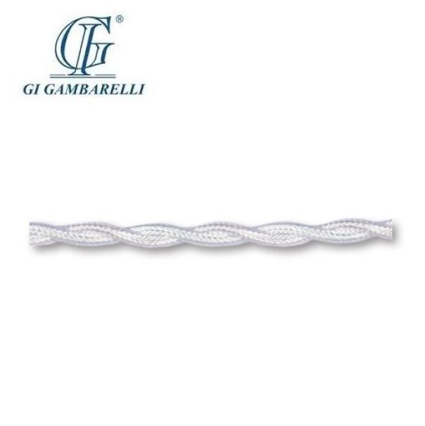 Cavo Elettrico Gambarelli Trecciato Bianco 3x0,75mmu00b2 3 metri - 10007.B3 01