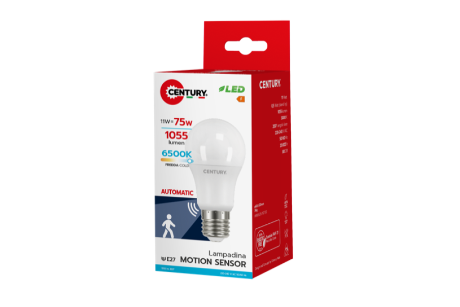 Lampadina LED  Century HARMONY 80 E27 11W con Sensore Crepuscolare Integrato - HR80G3SP-112730 02