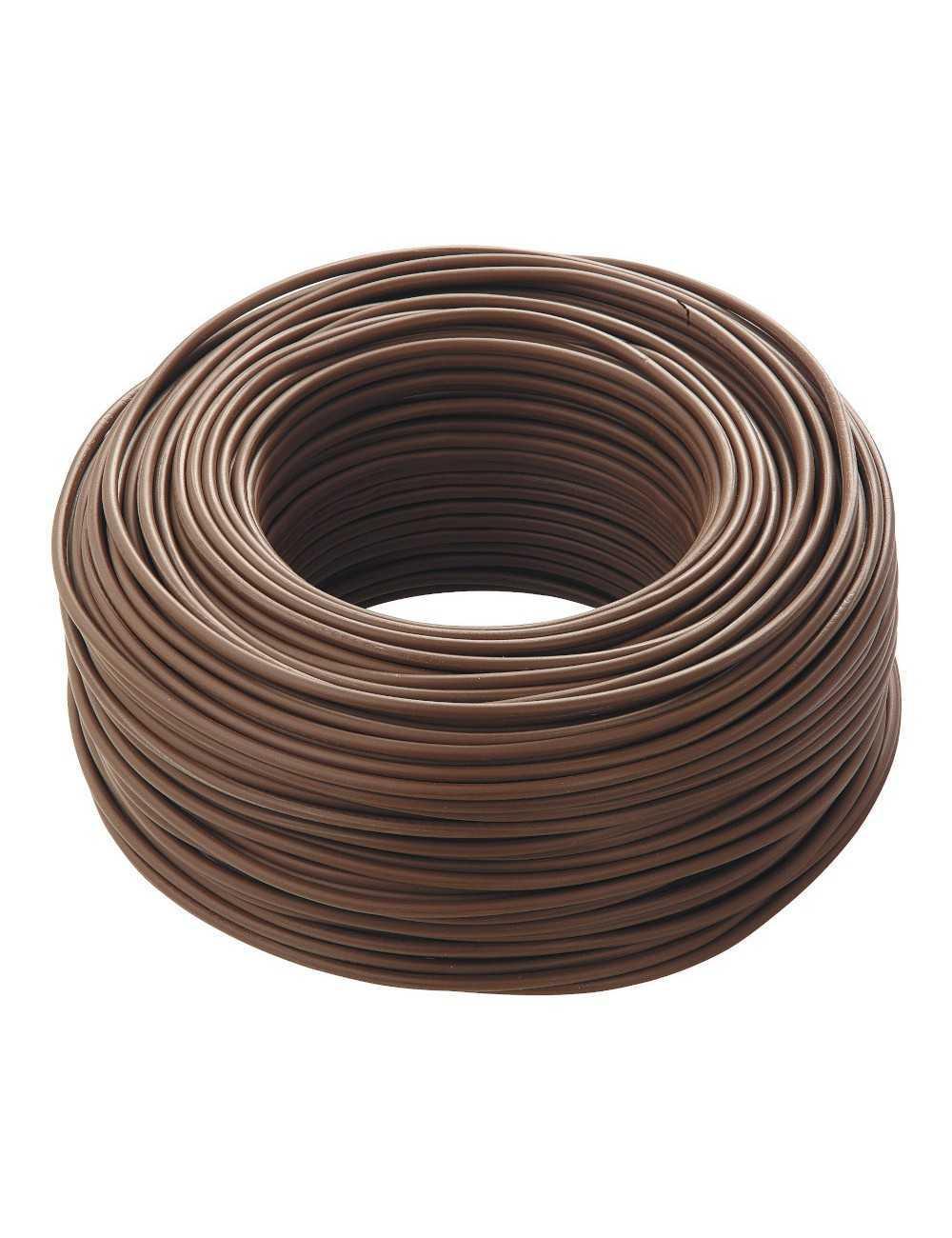 bobina cavo elettrico multipolare 4 conduttori 1,5 mm quadro 100 metri colore marrone