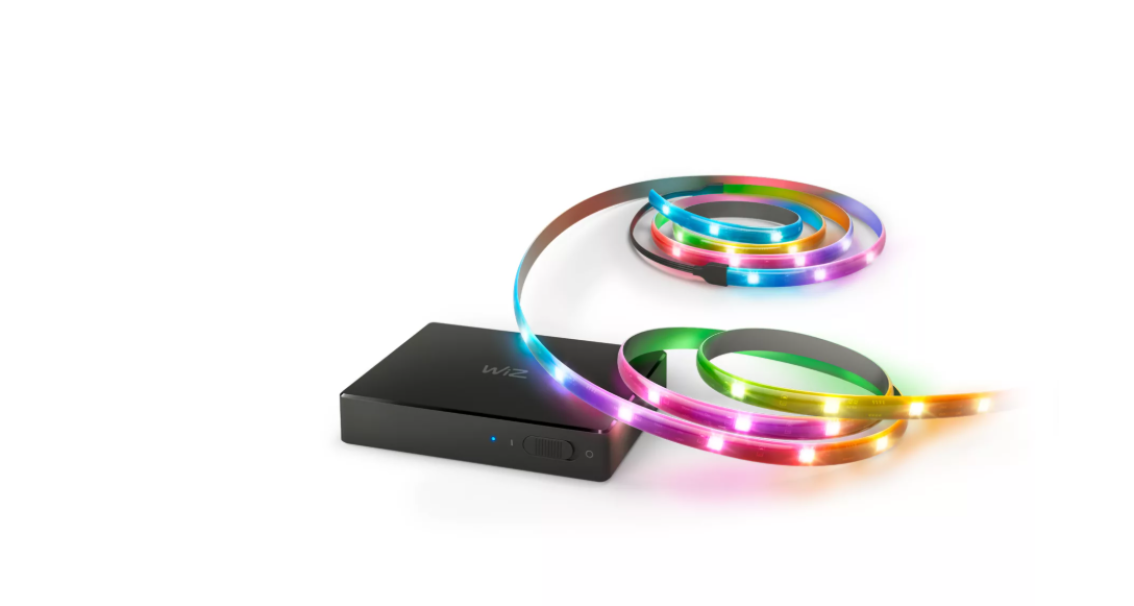 wiz sync box hdmi wiz  con striscia led per retroilluminazione tv 55