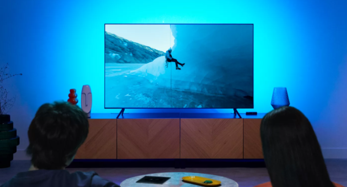 wiz sync box hdmi wiz  con striscia led per retroilluminazione tv 55