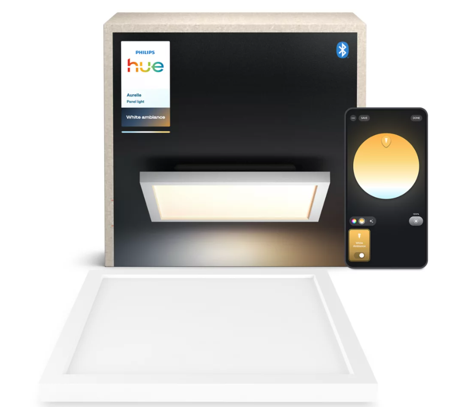 Pannello LED Philips Hue Quadrato Aurelle Bianco White Ambiance - 32897600 03
