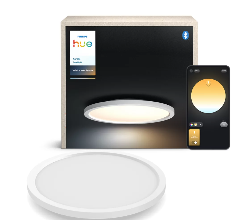 Pannello LED Philips Hue Rotondo Bianco u00d839 cm 2200-6500 K - 32893800 01