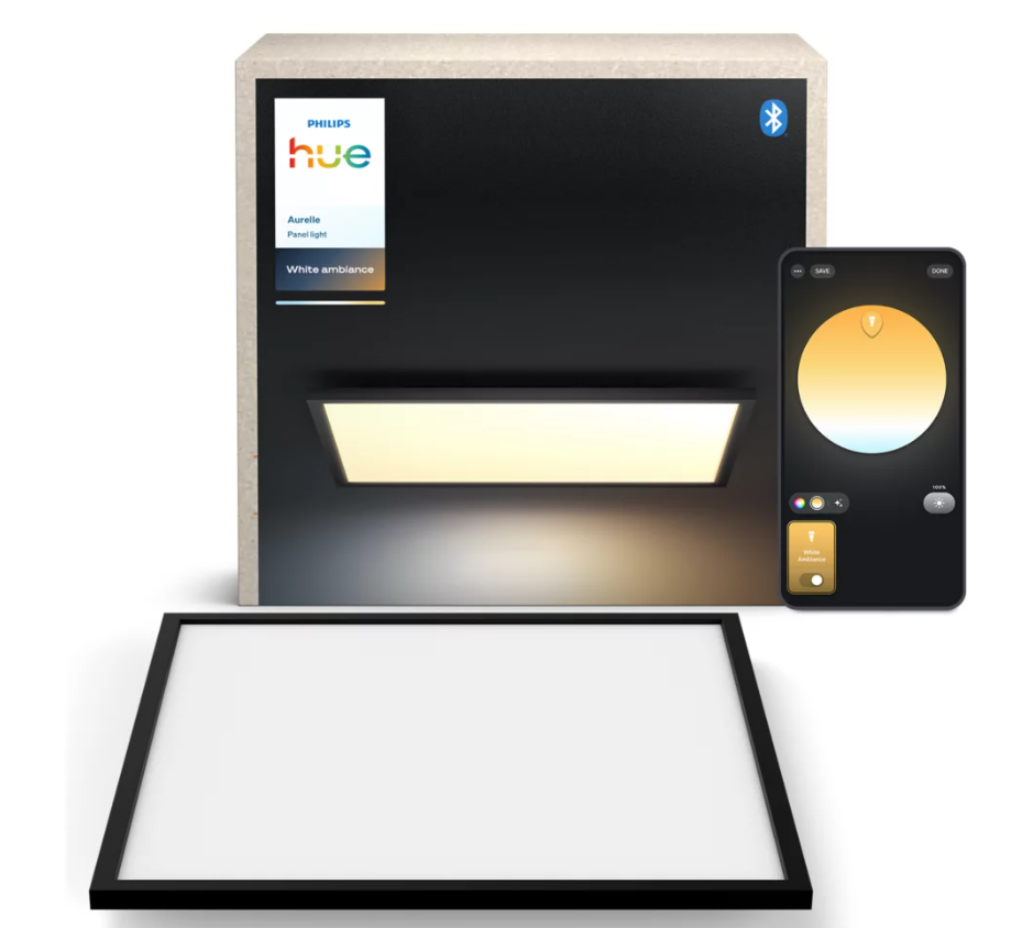  Pannello LED Philips Hue Smart Quadrato 60x60cm Nero - 32901000 01