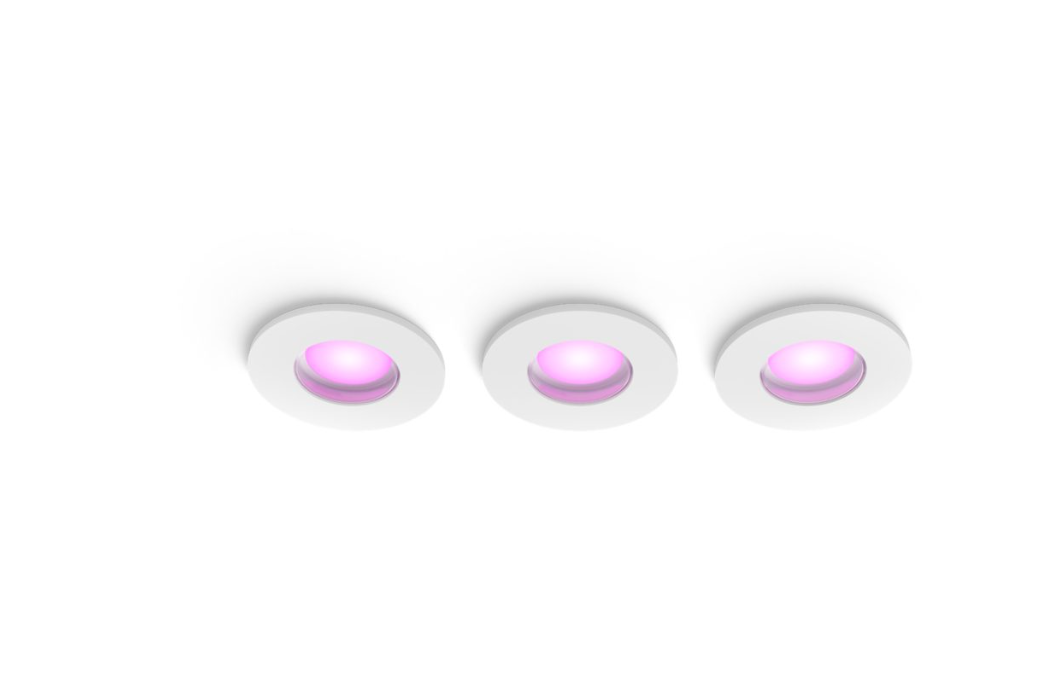 Faretto da incasso LED smart Philips Hue dettaglio montaggio facile e sicuro