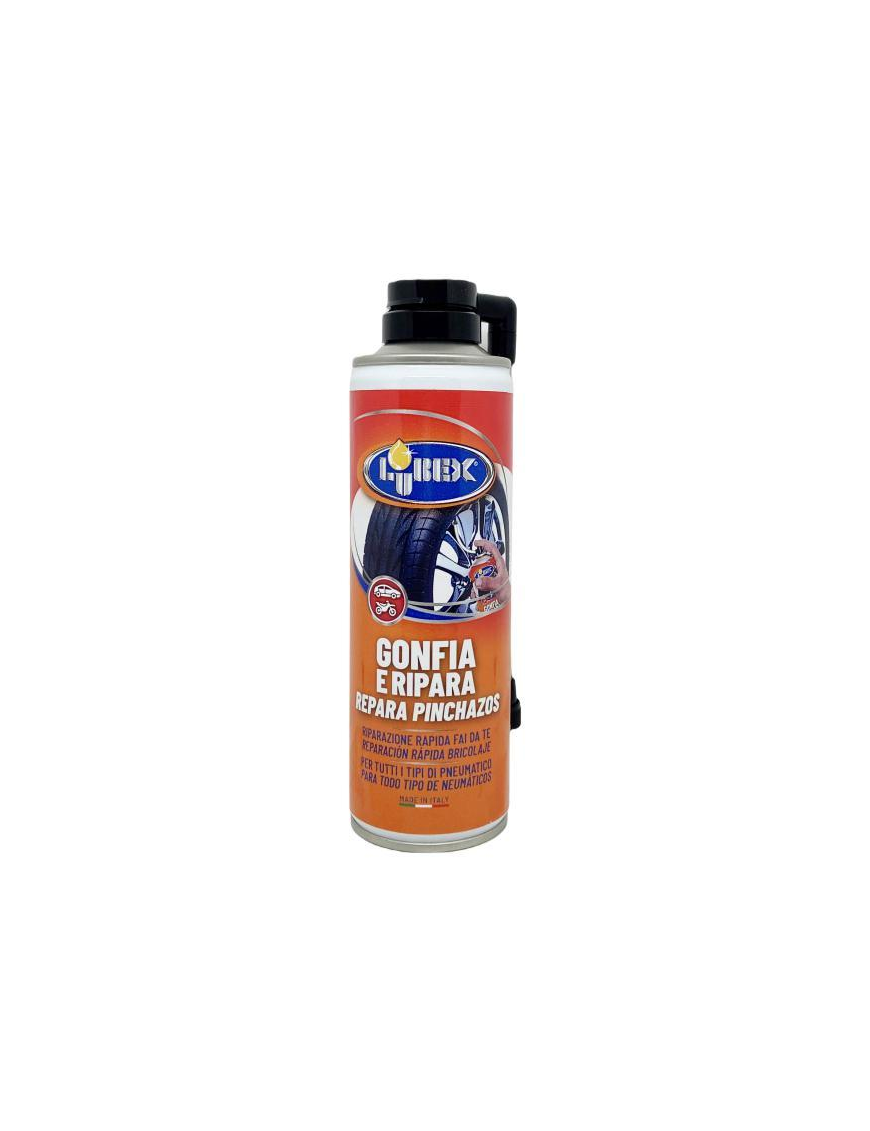 Gonfia e Ripara Lubex 300ml Riparazione Immediata Pneumatici Auto e Moto - 37428 01