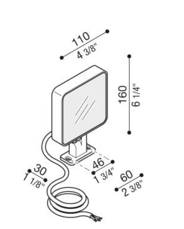 Faretto LED Tag 110 White 10u202fW 4000u202fK colore Corten IP66 - LL115007N 01