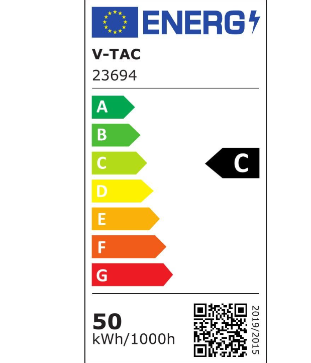 v-tac faro led 50w 4000k 8000lm v-tac nero 23694 illuminazione esterni - foto 2