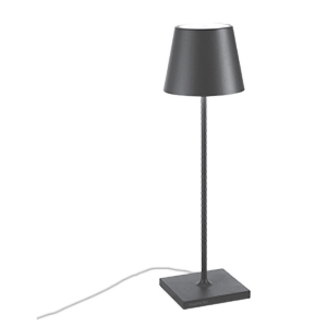 Lampada da tavolo  poldina grigio scuro 230v con led integrato luce calda 2200–2700-3000k - ld0345n3