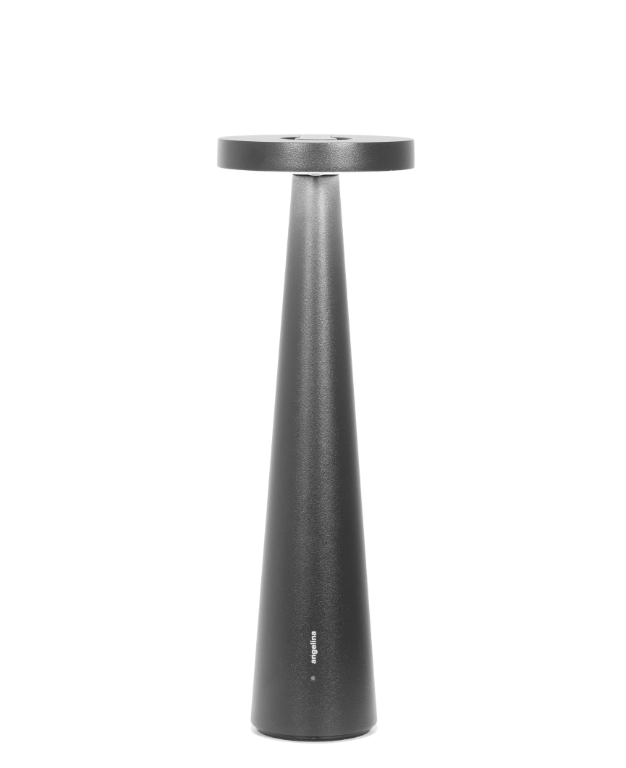 Lampada Zafferano Angelina da Tavolo nera con LED Dimmerabile e Luce Calda Regolabile - LD1210D3 03