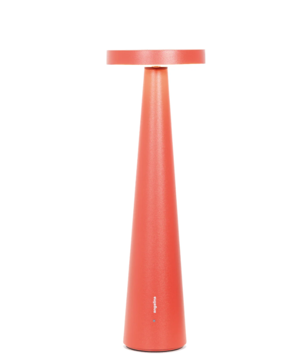 Lampada Zafferano Angelina da Tavolo rossa con LED Dimmerabile e Luce Calda Regolabile - LD1210F3 01