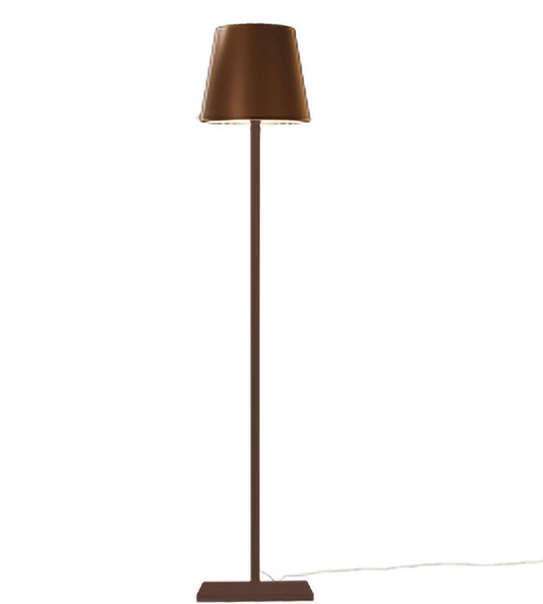 Lampada da Terra Zafferano Poldina XXL Corten 230V con Attacco E27 - LL0360R3 01